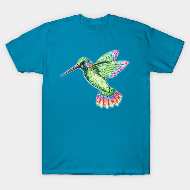 Hummingbird T-Shirt by Bwiselizzy